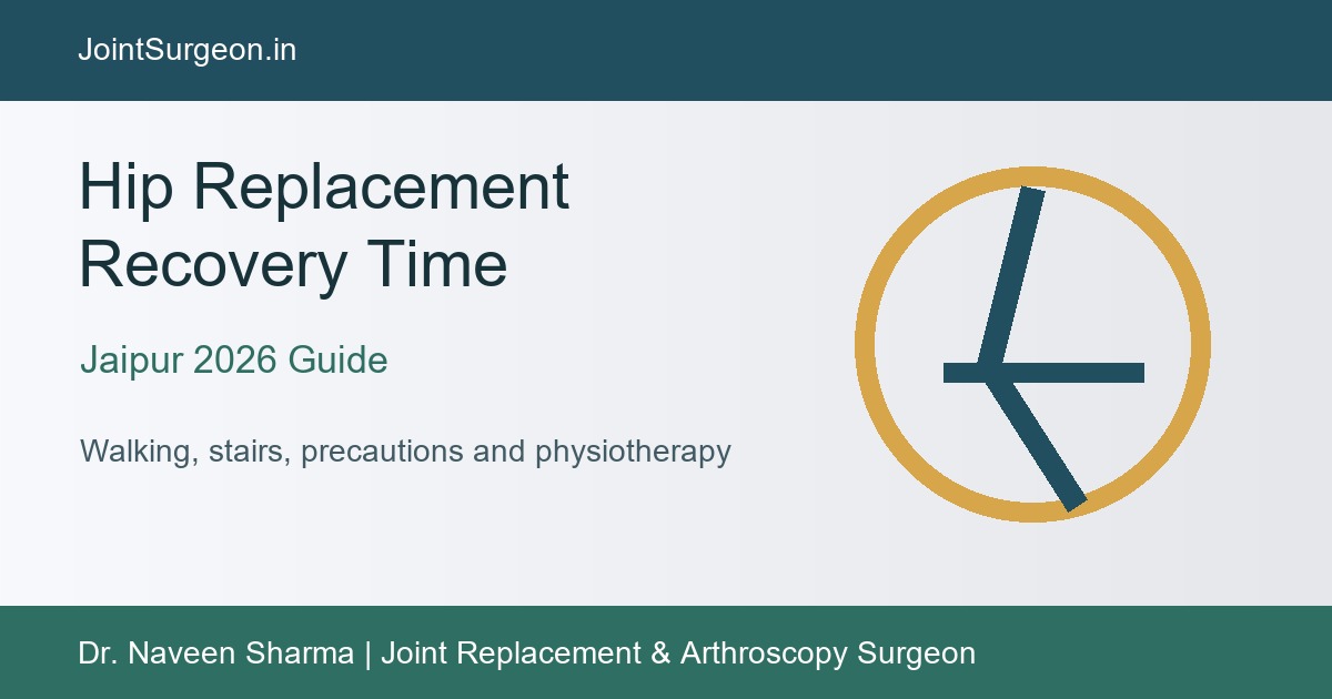hip replacement recovery time in Jaipur