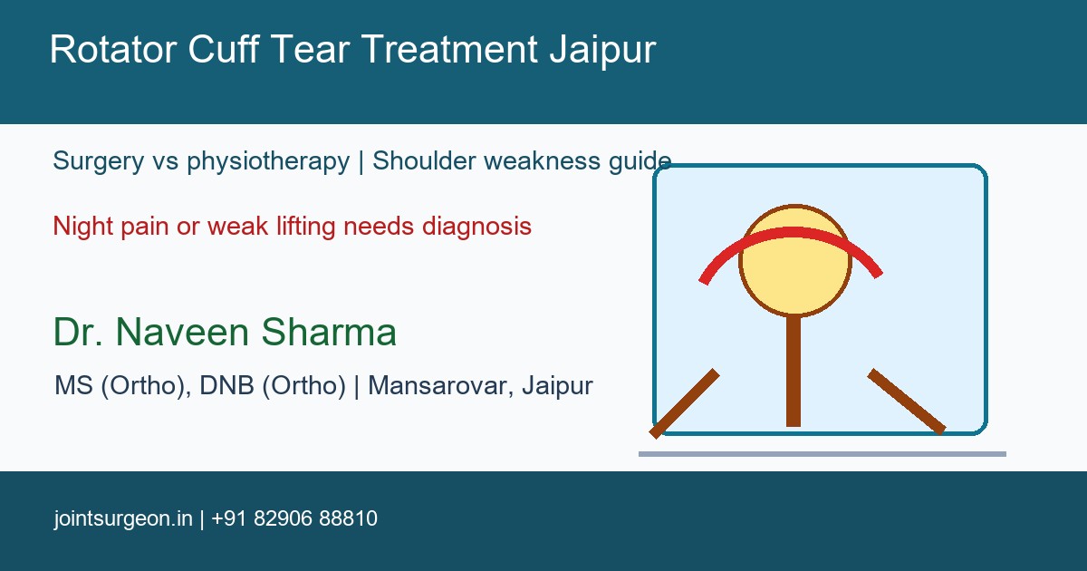 Rotator Cuff Tear Treatment Jaipur: Surgery or Physio?